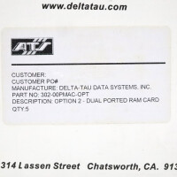 DELTA TAU RAM-Card 302-00PMAC-OPT OVP