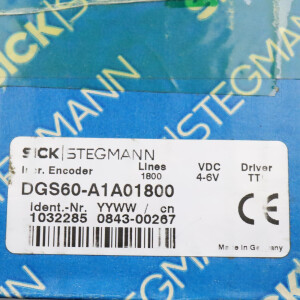 Sick Inkrementalgeber DGS60-A1A01800 1032285 OVP