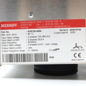 Beckhoff Servoverstärker AX5125-0000 OVP