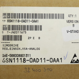 Simodrive 611 Regelungseinschub 6SN1118-0AD11-0AA1 Vers. B OVP