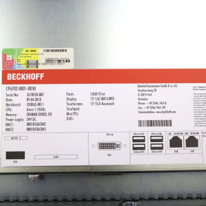 Beckhoff 15" Economy-Einbau-Panel-PC CP6702-0001-0050 NOV