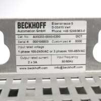 Beckhoff Servoverstärker AX5203 AX5203-0000-0200 GEB