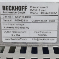 Beckhoff Servoverstärker AX5118-0000 GEB