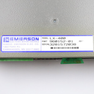 Emerson Servo Drive LX-400 960152-01 GEB