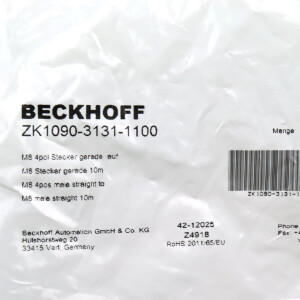 Beckhoff EtherCAT-Leitung ZK1090-3131-1100 10m OVP