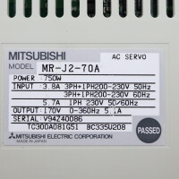 Mitsubishi Electric Servoverstärker MR-J2-70A GEB