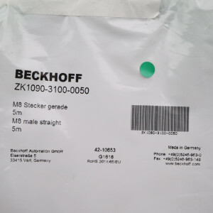 Beckhoff EtherCAT-Leitung ZK1090-3100-0050 5m OVP