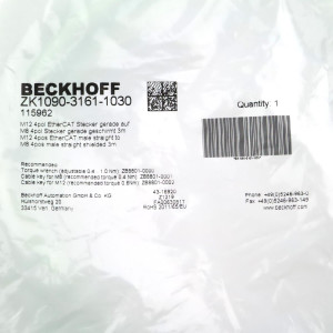 Beckhoff EtherCAT-Leitung ZK1090-3161-1030 3m OVP
