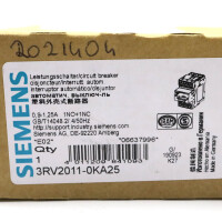 Siemens Leistungsschalter 3RV2011-0KA25 OVP