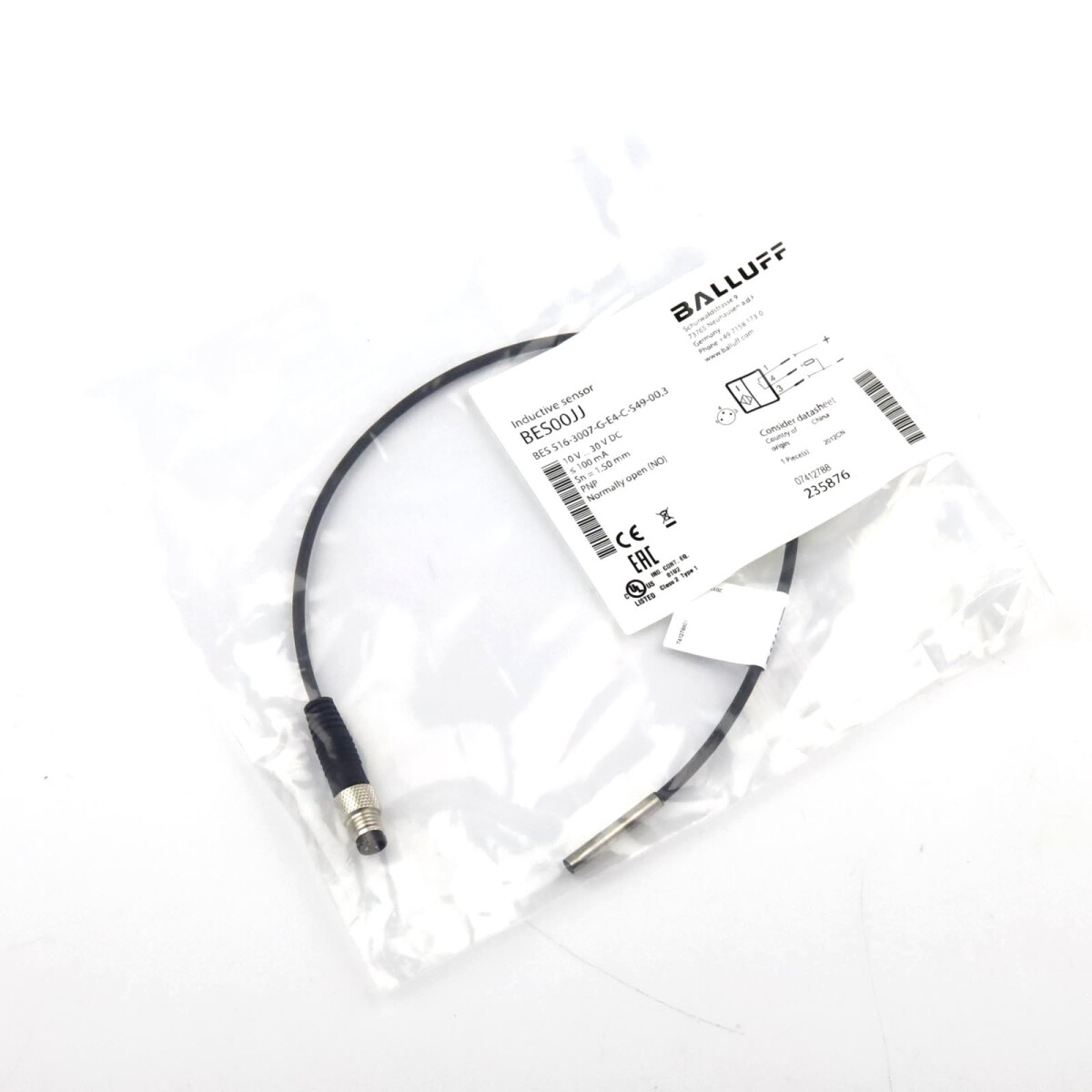 Balluff induktiver Sensor BES00JJ BES 516-3007-G-E4-C-S49-00