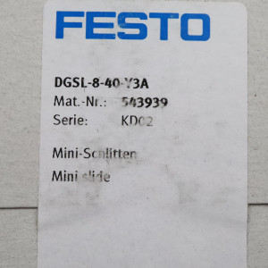 Festo Mini-Schlitten DGSL-8-40-Y3A 543939 SIE