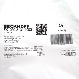 Beckhoff EtherCAT-Leitung ZK1090-3131-1003 0,3m OVP