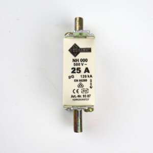 Ebamat Sicherungseinsatz 9387 NH000 25A 500V (3Stk.) OVP