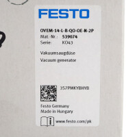 Festo Vakuumsaugdüse OVEM-14-L-B-QO-OE-N-2P 539074 OVP