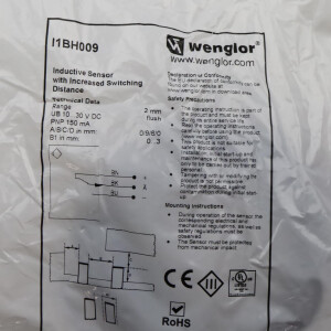 wenglor sensoric Induktiver Sensor I1BH009 OVP