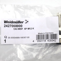 Weidmüller Kupplung SAI-WDF 5P M12 K 2427060000 OVP