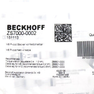 Beckhoff M8-Stecker ZS7000-0002 OVP