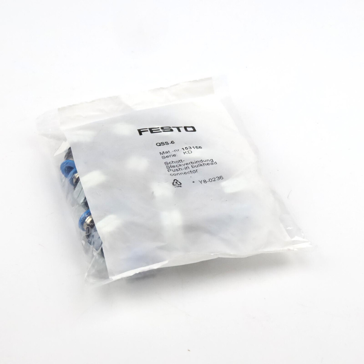 Festo Schott-Steckverbindung QSS-6 153158 (10Stk.) OVP