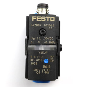 Festo Drucksensor SDE5-V1-FP-Q6-P-M8 542887 OVP