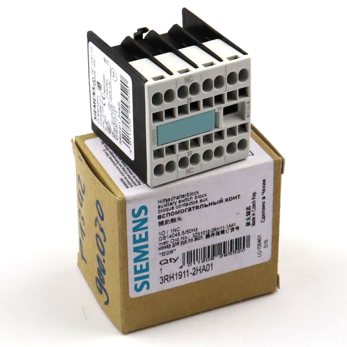 Siemens Hilfsschalterblock 3RH1911-2HA01 OVP