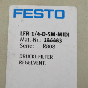 Festo Filter-Regelventil LFR-1/4-D-5M-MIDI 186483 OVP