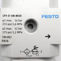Festo Filter-Regelventil LFR-1/4-D-5M-MIDI 186483 OVP