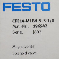 Festo Magnetventil CPE14-M1BH-5LS-1/8 196942 OVP