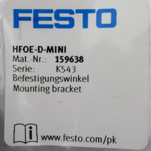 Festo Befestigungswinkel HFOE-D-MINI 159638 OVP