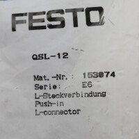 Festo L-Steckverschraubung QSL-12 153074 (10Stk.) OVP