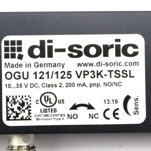 di-soric Gabellichtschranke OGU 121/125 VP3K-TSSL 203596 OVP