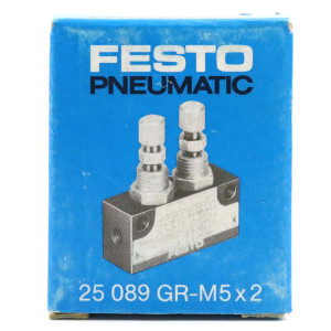 Festo Drossel-Rückschlagventil GR-M5X2-B 25089 OVP