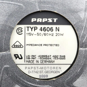 Papst Lüfter 4606N 115V OVP