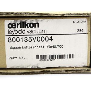 Oerlikon Leybold Wasserkühleinheit 800135V0004 OVP