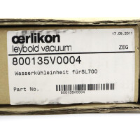 Oerlikon Leybold Wasserkühleinheit 800135V0004 OVP