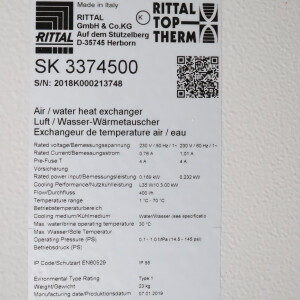 RITTAL Luft/Wasser-Wärmetauscher SK3374.500 OVP