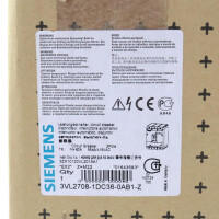 Siemens Leistungsschalter 3VL2708-1DC36-0AB1-Z Z=M22 OVP