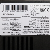 Siemens Schütz 3RT1076-6AB36 23-26V 50-60Hz/DC GEB