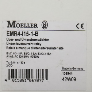 Moeller Über- und Unterstromwächter EMR4-I15-1-B 106944 OVP