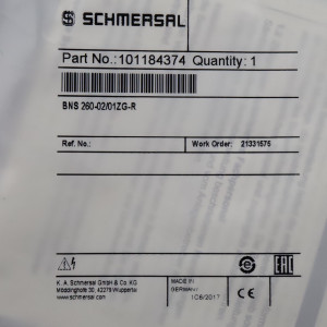 SCHMERSAL Sicherheits-Sensor BNS 260-02/01ZG-R 101184374 OVP