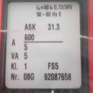 WEIGEL Stromwandler ASK 31.3 OVP