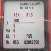 WEIGEL Stromwandler ASK 31.3 OVP