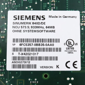 Sinumerik 840D/DE NCU573.5 6FC5357-0BB35-0AA0 Vers.K OVP
