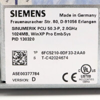 Siemens Sinumerik PCU 50.3-P 6FC5210-0DF33-2AA0 Vers.D GEB