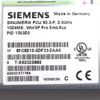 Siemens Sinumerik PCU 50.3-P 6FC5210-0DF33-2AA0 Vers.C GEB