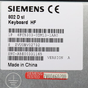Siemens Sinumerik 802D SL 6FC5303-0DM13-1AA0 Vers.A GEB