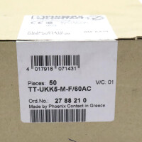 Phoenix Contact Überspannungsschutzgerät TT-UKK5-M-F/60AC 2788210 (50Stk.) OVP