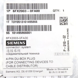 Siemens DU-Box-Stecker 6FX2003-0FA00 OVP