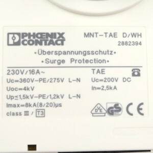 Phoenix Contact Überspannungsschutzgerät MNT-ISDN D/WH 2882349 OVP