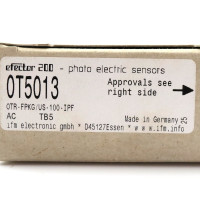 ifm efector 200 Reflexionslichtschranke OT5013 OTR-FPKG/US-100-IPF OVP