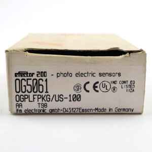 ifm Reflexlichtschranke OG5061 OGPLFPKG/B6/V4A/US-100 OVP